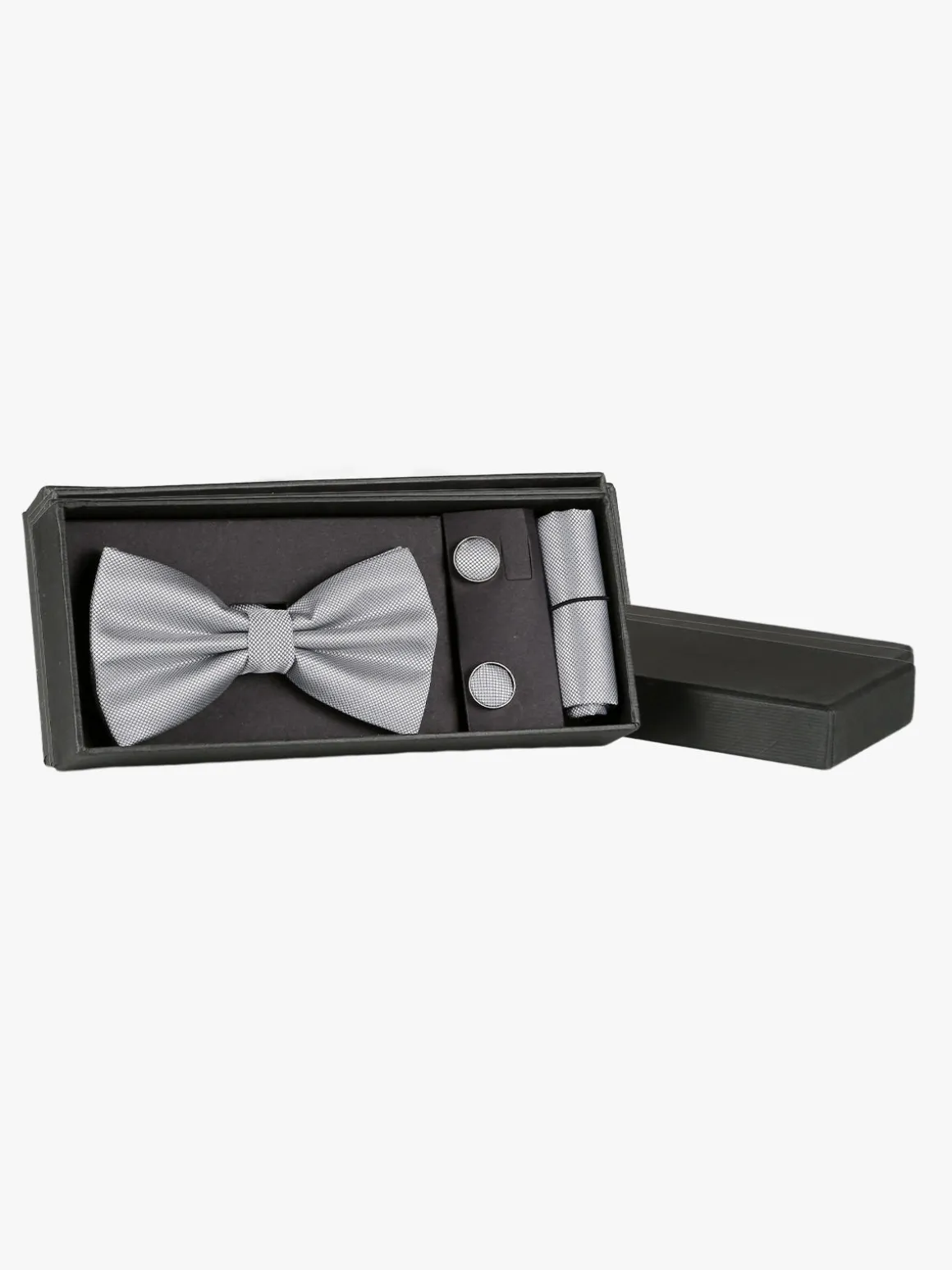 Solada Set 3 pezzi uomo con papillon gemelli e fazzoletto