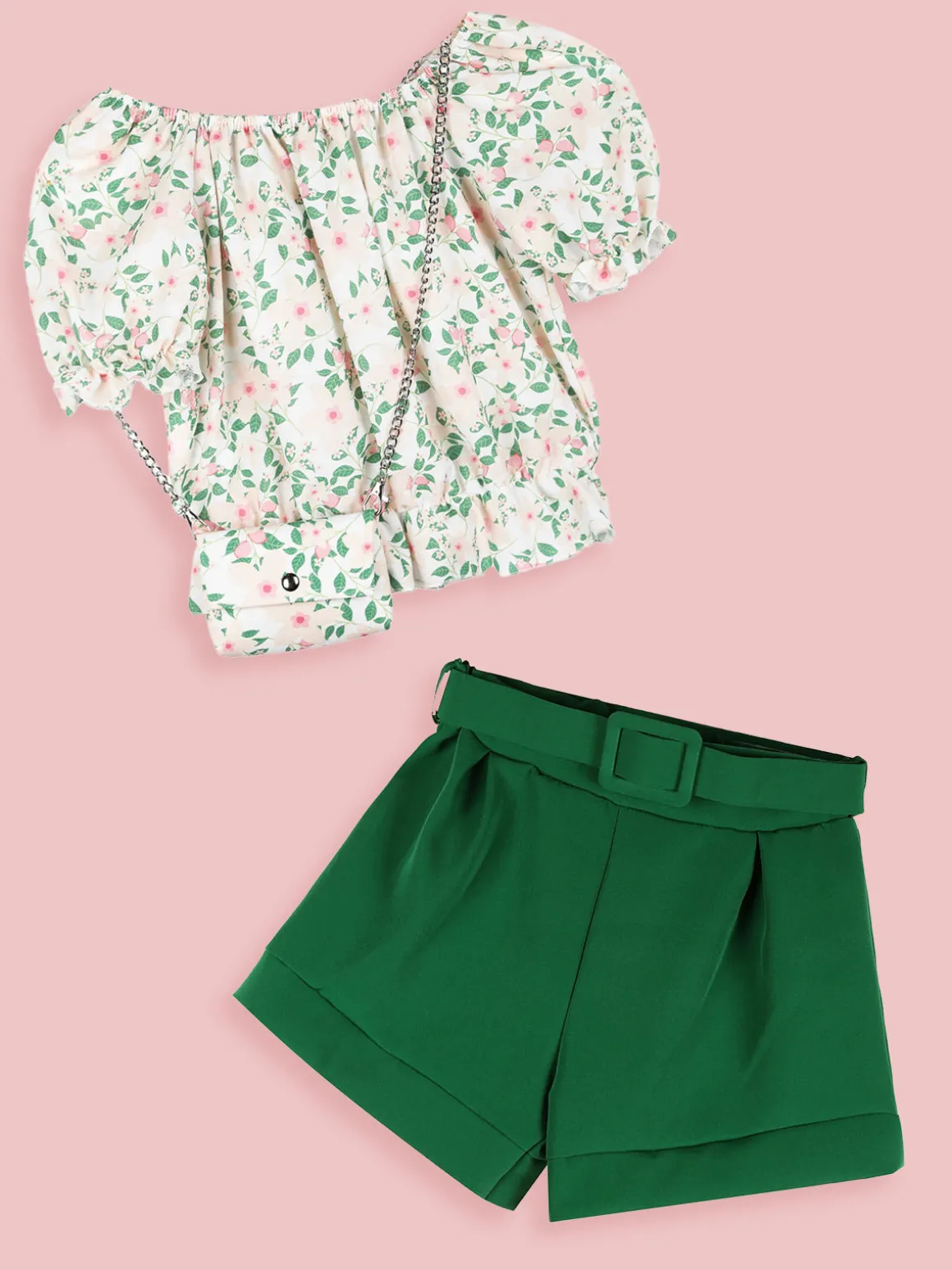Solada Shorts da bambina a vita alta