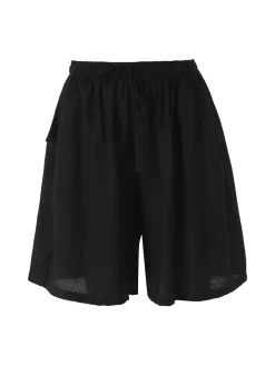 Solada Shorts donna a gamba larga con coulisse - nero