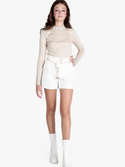 Solada Shorts donna a vita alta con lurex