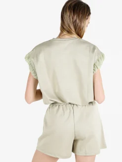 Solada Shorts donna con strass - verde chiaro