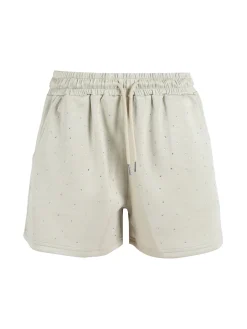 Solada Shorts donna con strass - verde chiaro