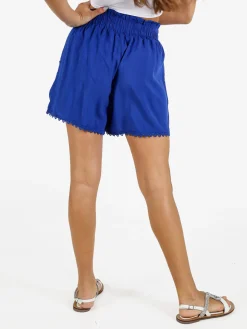 Solada Shorts donna in cotone con ricami sul finale