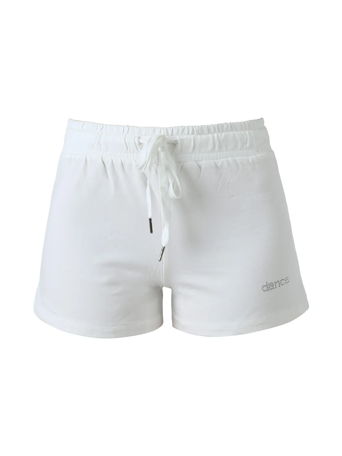 Solada Shorts donna in cotone con coulisse - bianco
