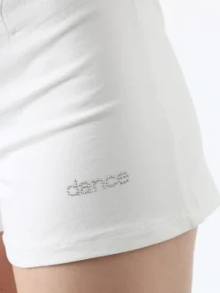 Solada Shorts donna in cotone con coulisse - bianco