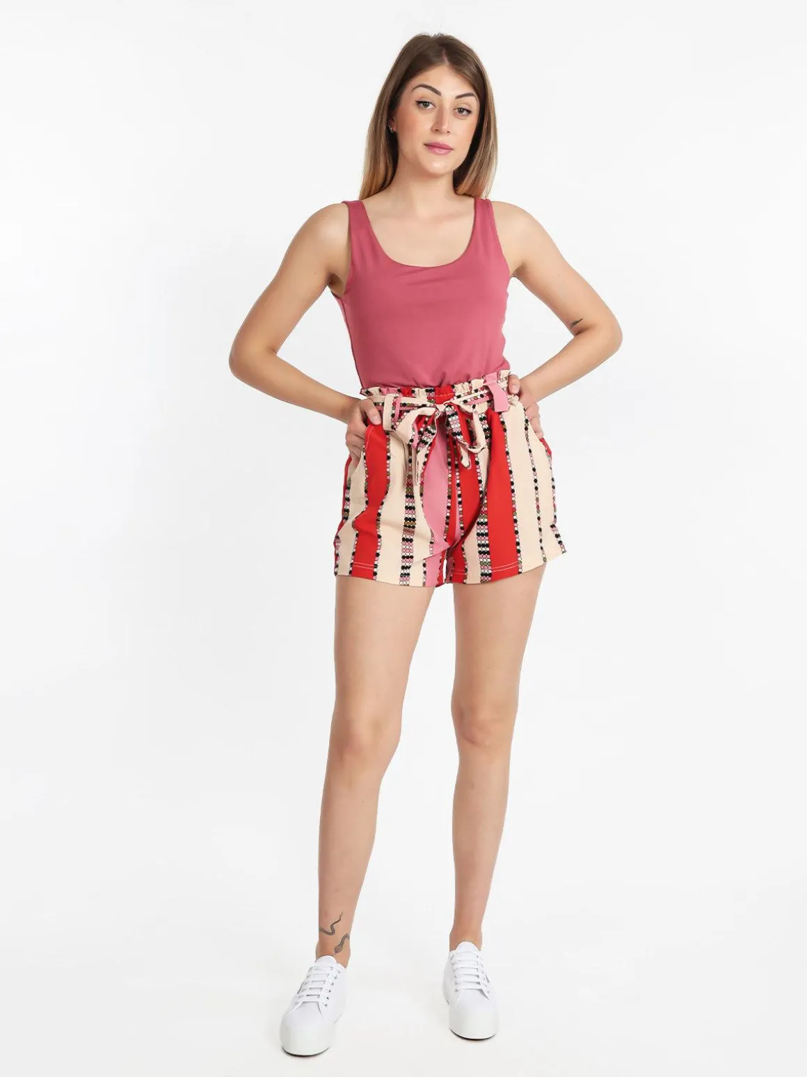 Solada Shorts donna vita alta con stampe