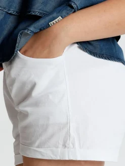 Solada Shorts in cotone con risvolto