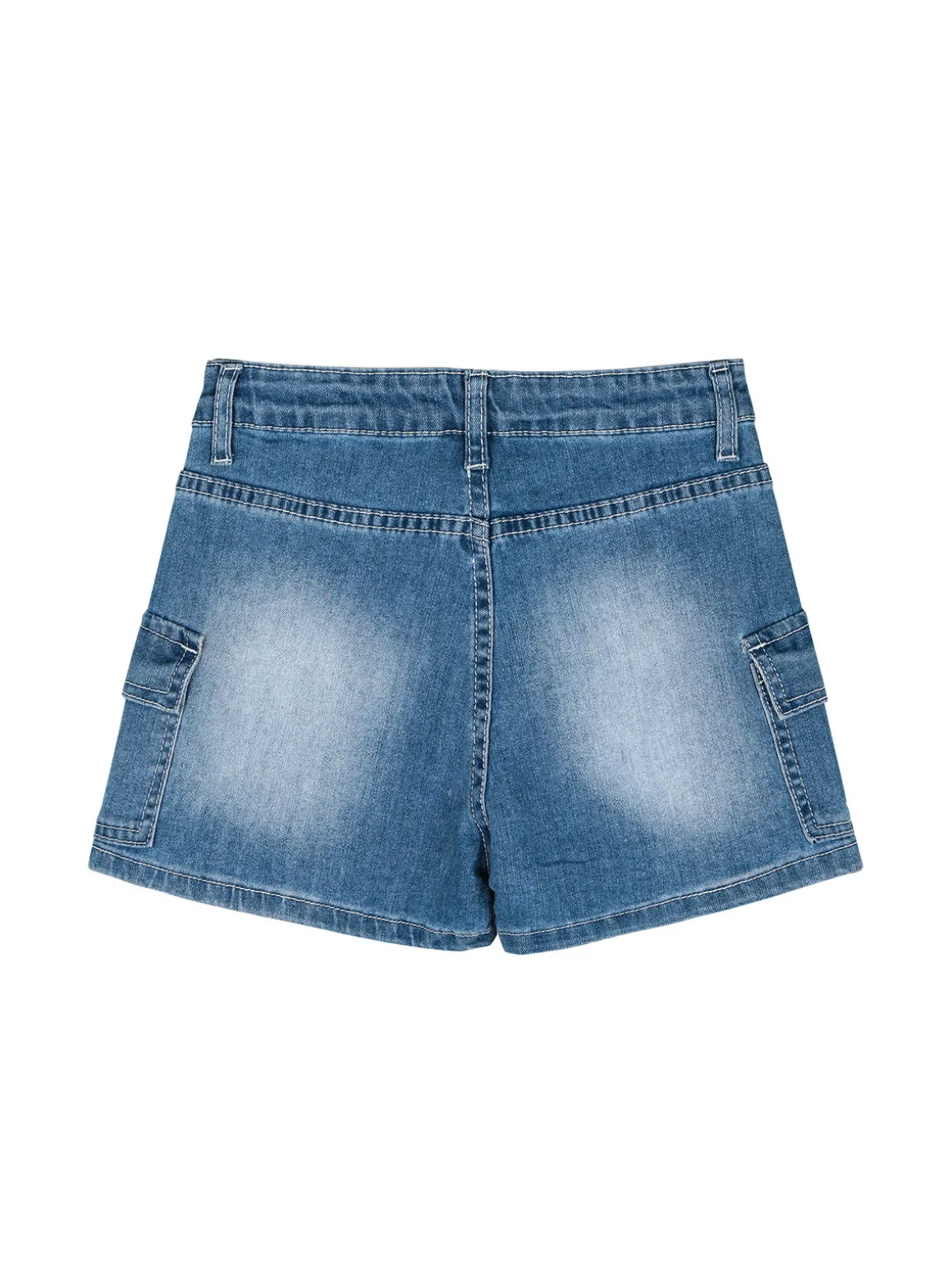 Solada Shorts in jeans da bambina con tasconi laterali