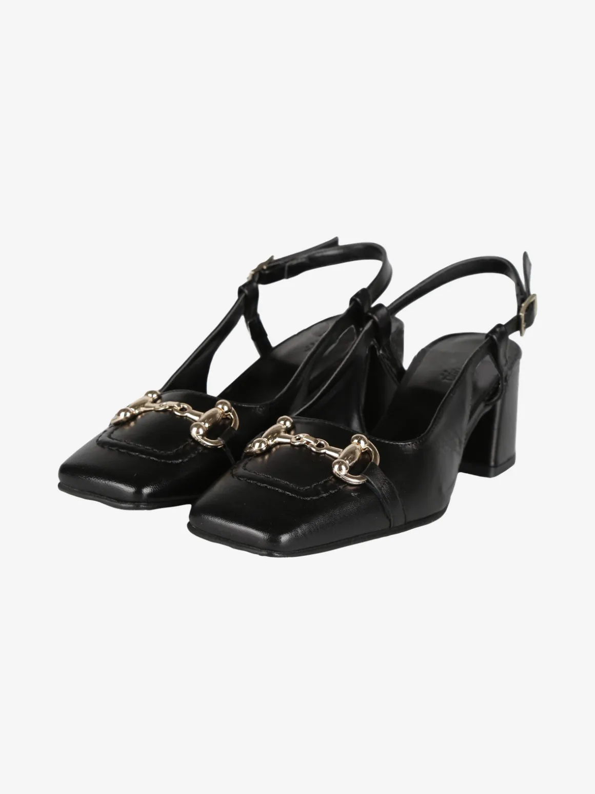 Solada Slingback in pelle da donna con punta quadrata