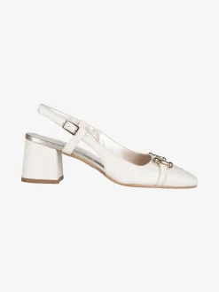 Solada Slingback in pelle da donna con punta quadrata