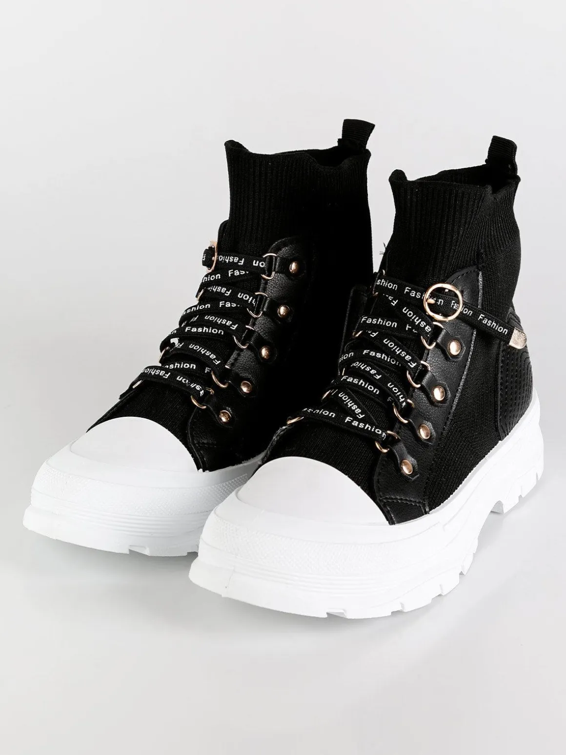 Solada Sneakers alte slip on donna
