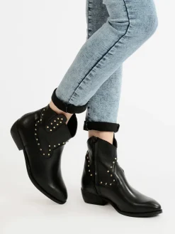 Solada Stivaletti in pelle donna con borchie