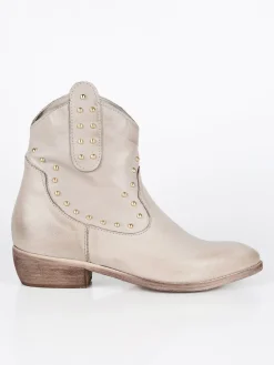 Solada Stivaletti in pelle donna con borchie