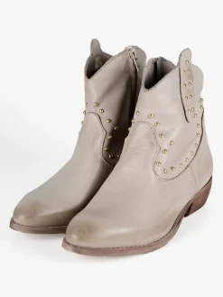Solada Stivaletti in pelle donna con borchie