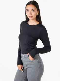 Solada Top body da donna a maniche lunghe - nero