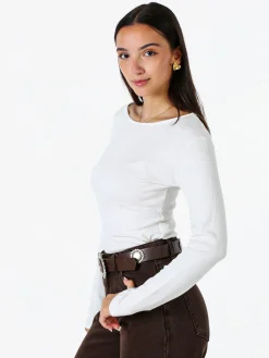 Solada Top body da donna a maniche lunghe - oliva