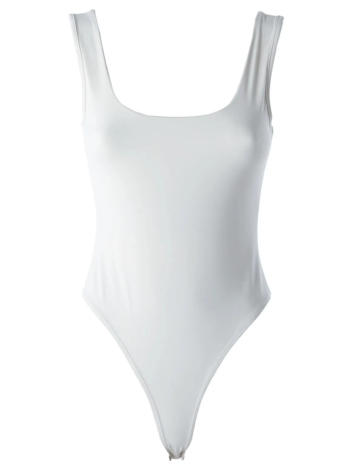 Solada Top body donna senza maniche sgambato - bianco