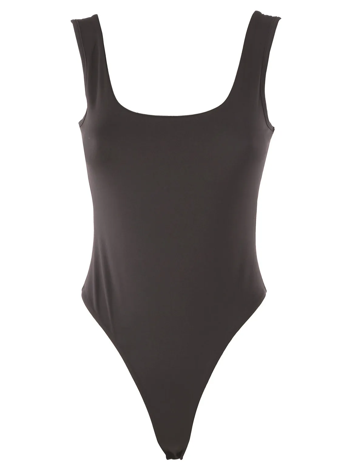 Solada Top body donna senza maniche sgambato - grigio scuro