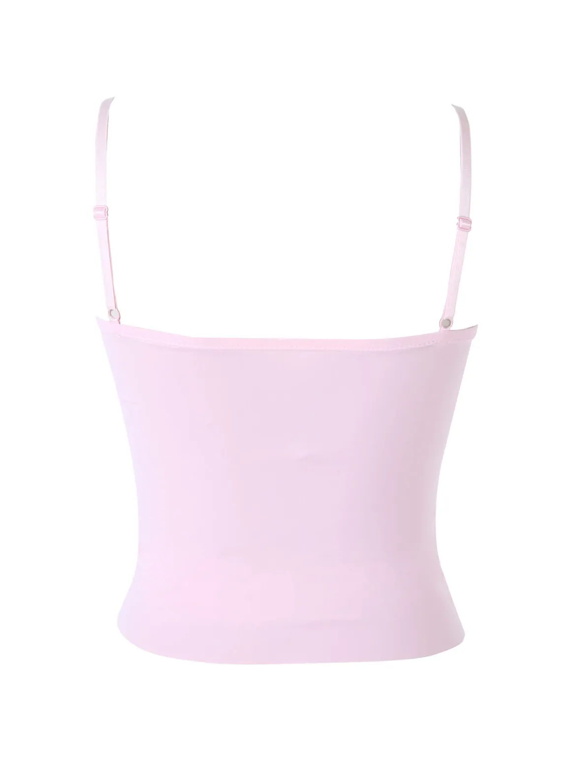 Solada Top con coppe imbottite e spalline sottili - rosa