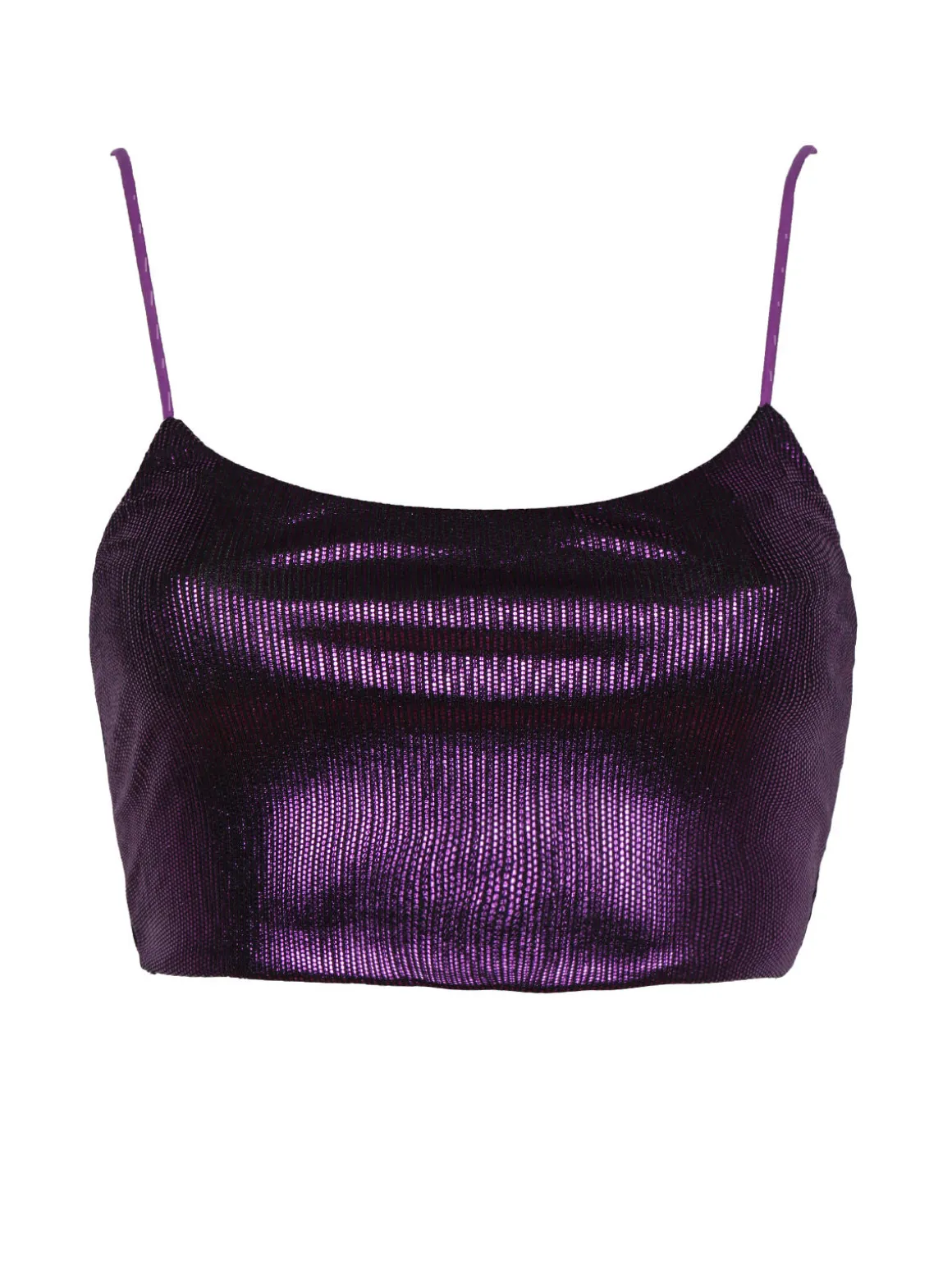 Solada Top corto donna con lurex