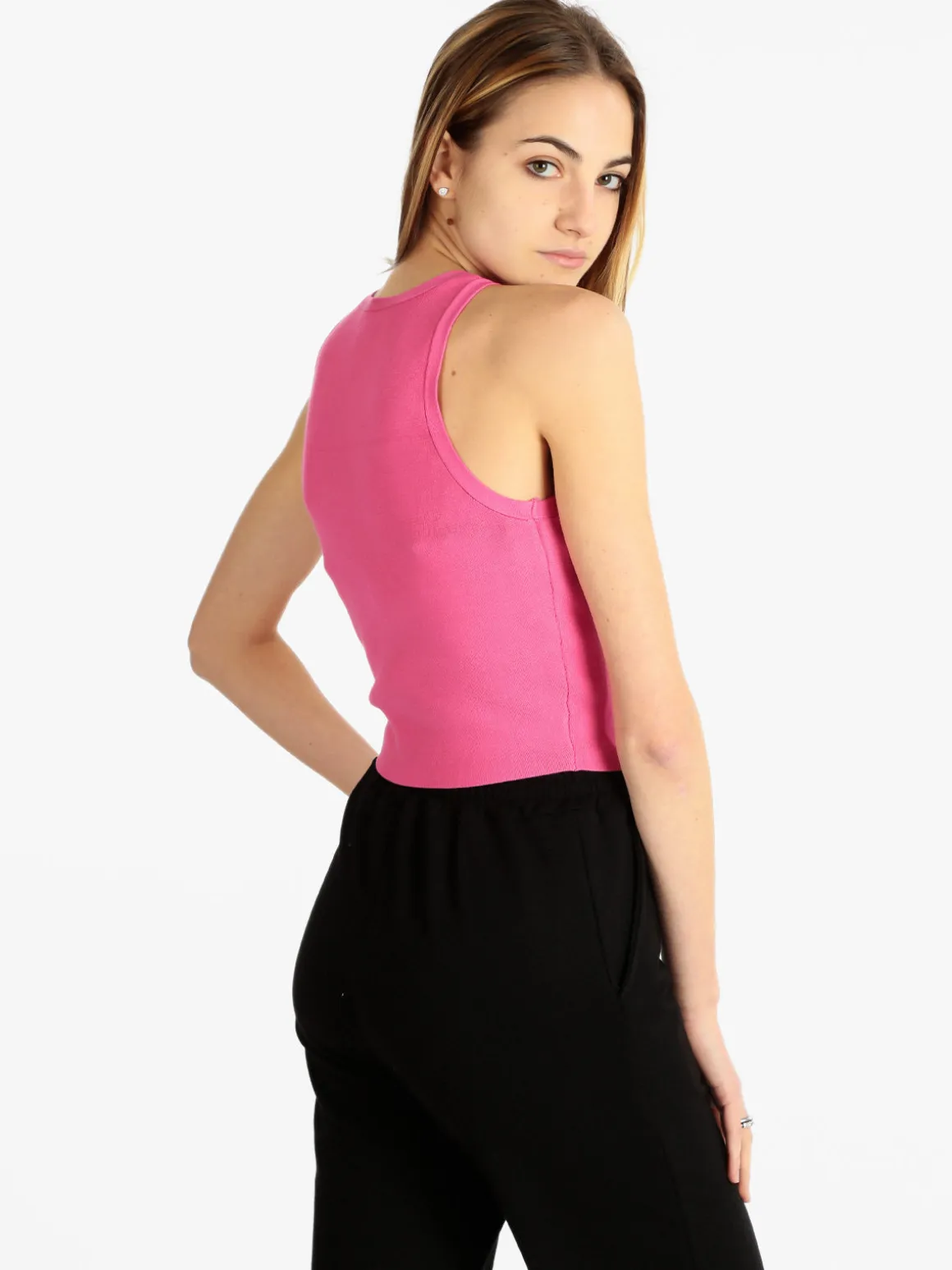 Solada Top cropped donna in maglia