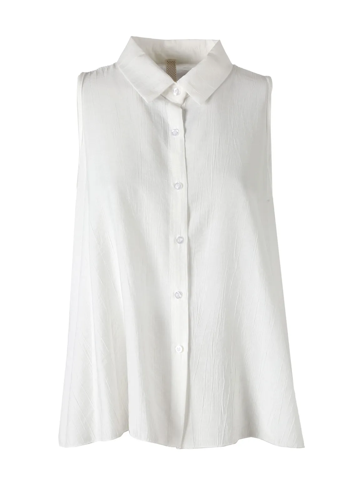 Solada Top donna a camicia senza maniche - bianco