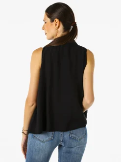 Solada Top donna a camicia senza maniche - nero