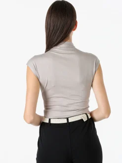 Solada Top donna accollato senza maniche - fango