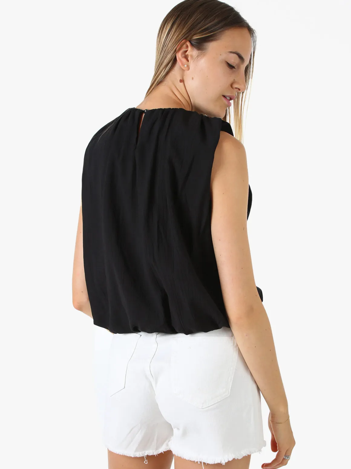 Solada Top donna a palloncino - nero