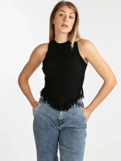 Solada Top donna con frange