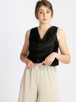 Solada Top donna con scollo a cascata