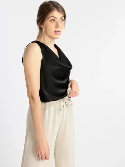 Solada Top donna con scollo a cascata
