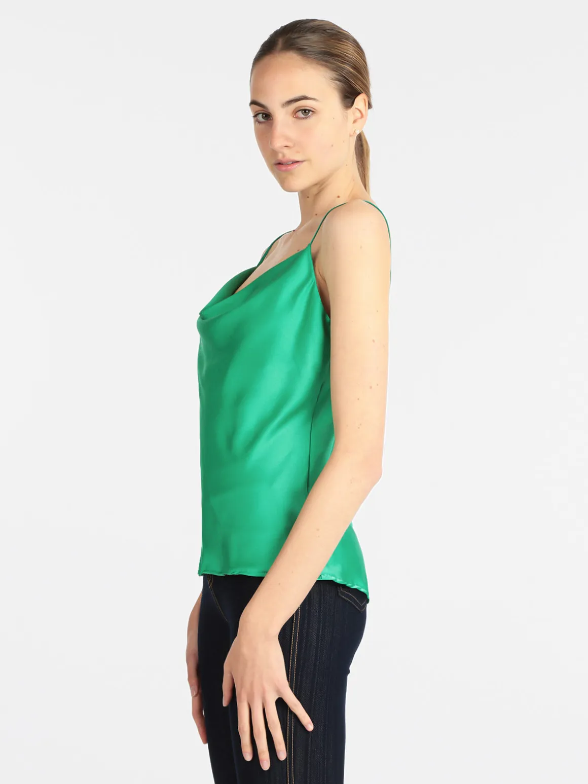 Solada Top donna con scollo a cascata