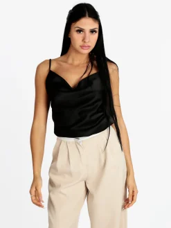 Solada Top donna con scollo a cascata