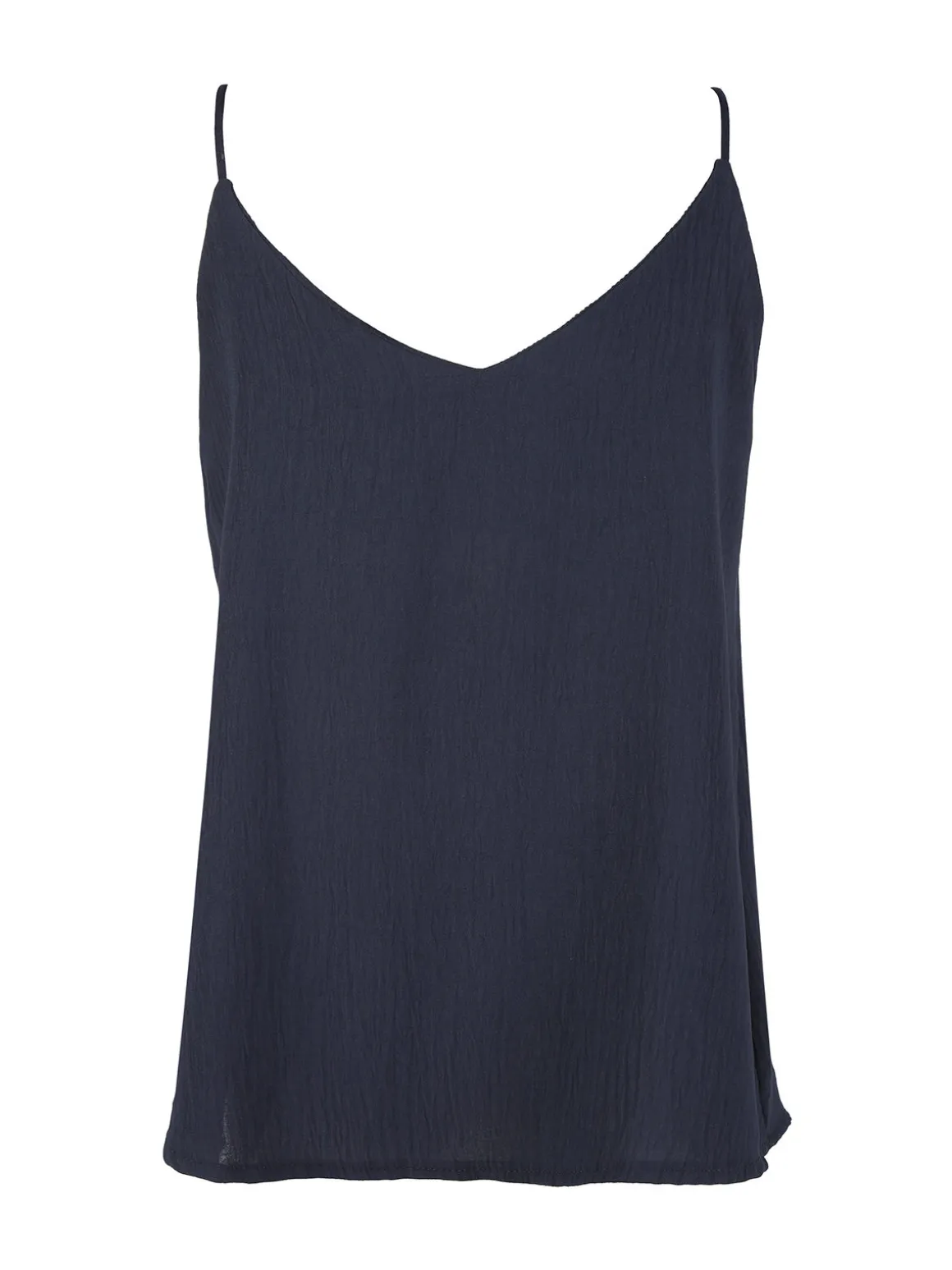 Solada Top donna con spalline sottili e scollo V - blu scuro