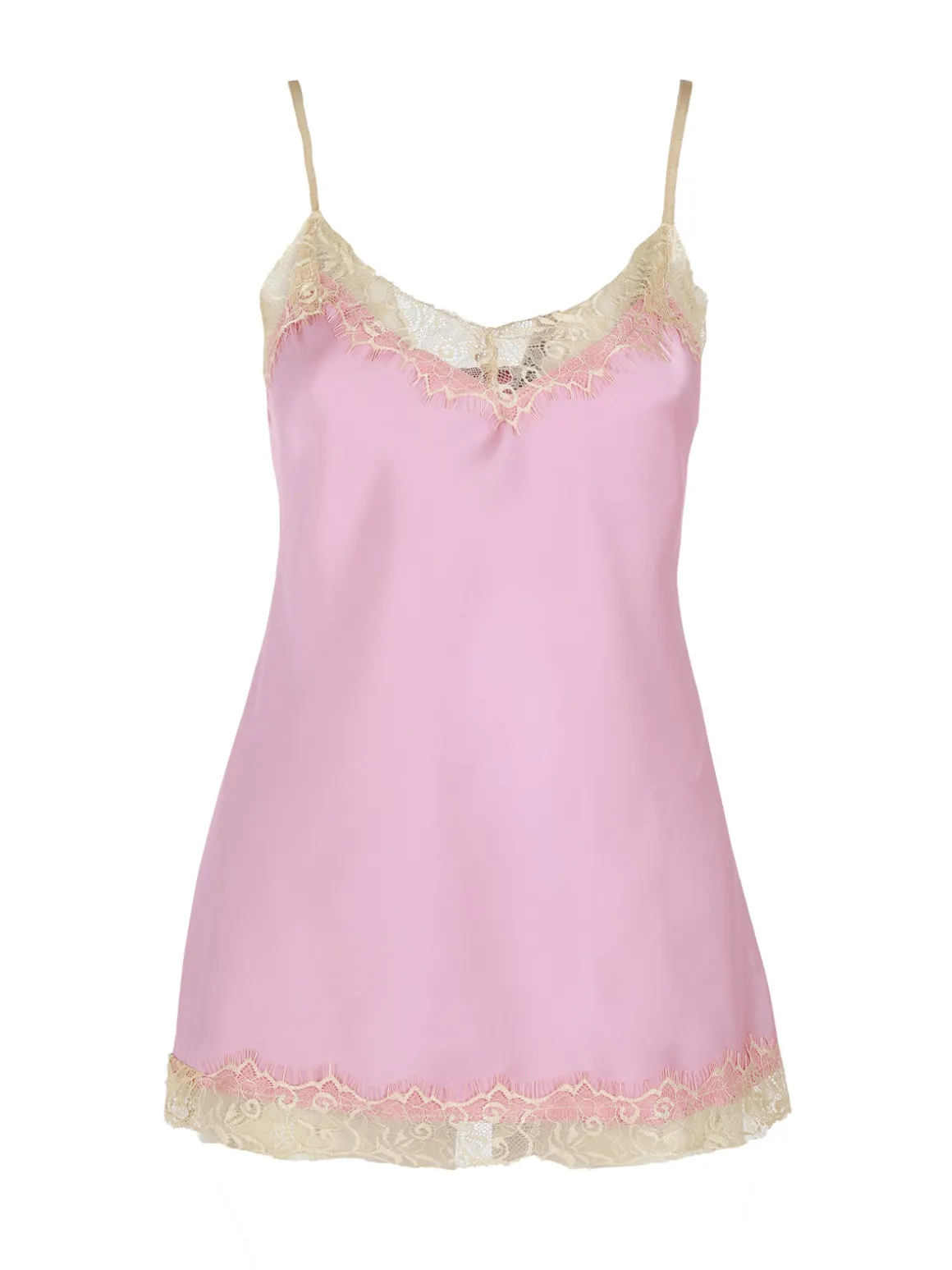 Solada Top donna effetto raso con pizzo