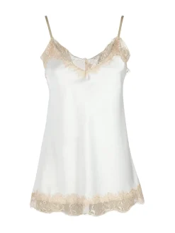 Solada Top donna effetto raso con pizzo