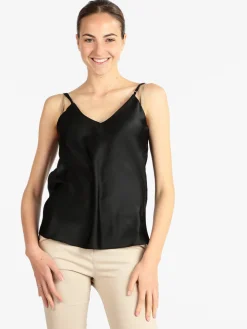 Solada Top donna effetto raso