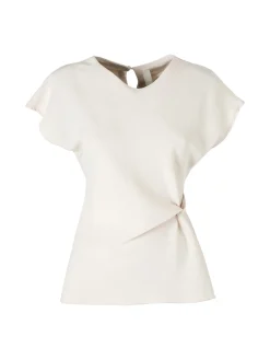 Solada Top donna girocollo senza maniche - beige