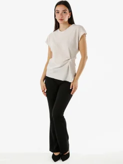 Solada Top donna girocollo senza maniche - beige