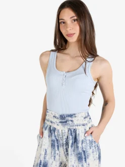 Solada Top donna in cotone a costine