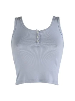 Solada Top donna in cotone a costine