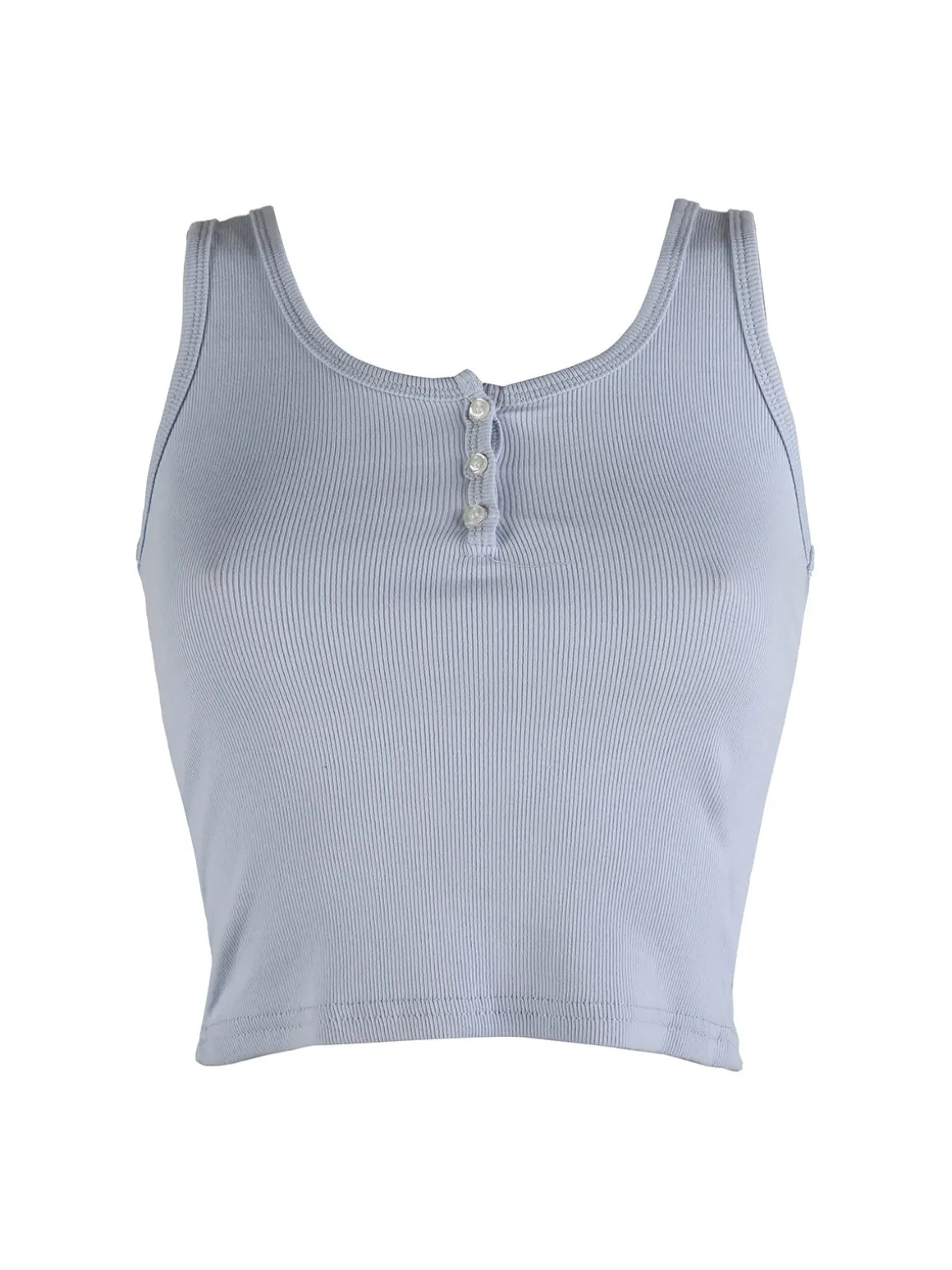 Solada Top donna in cotone a costine