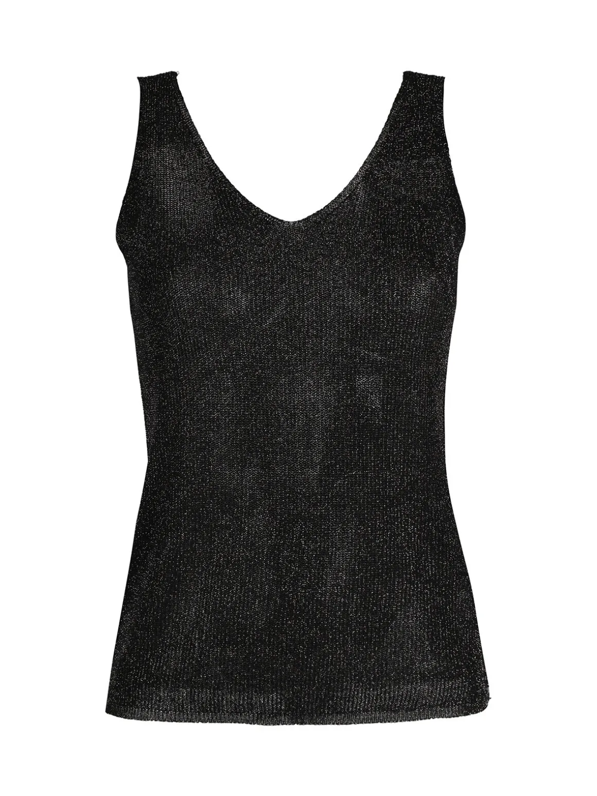 Solada Top donna in lurex a costine