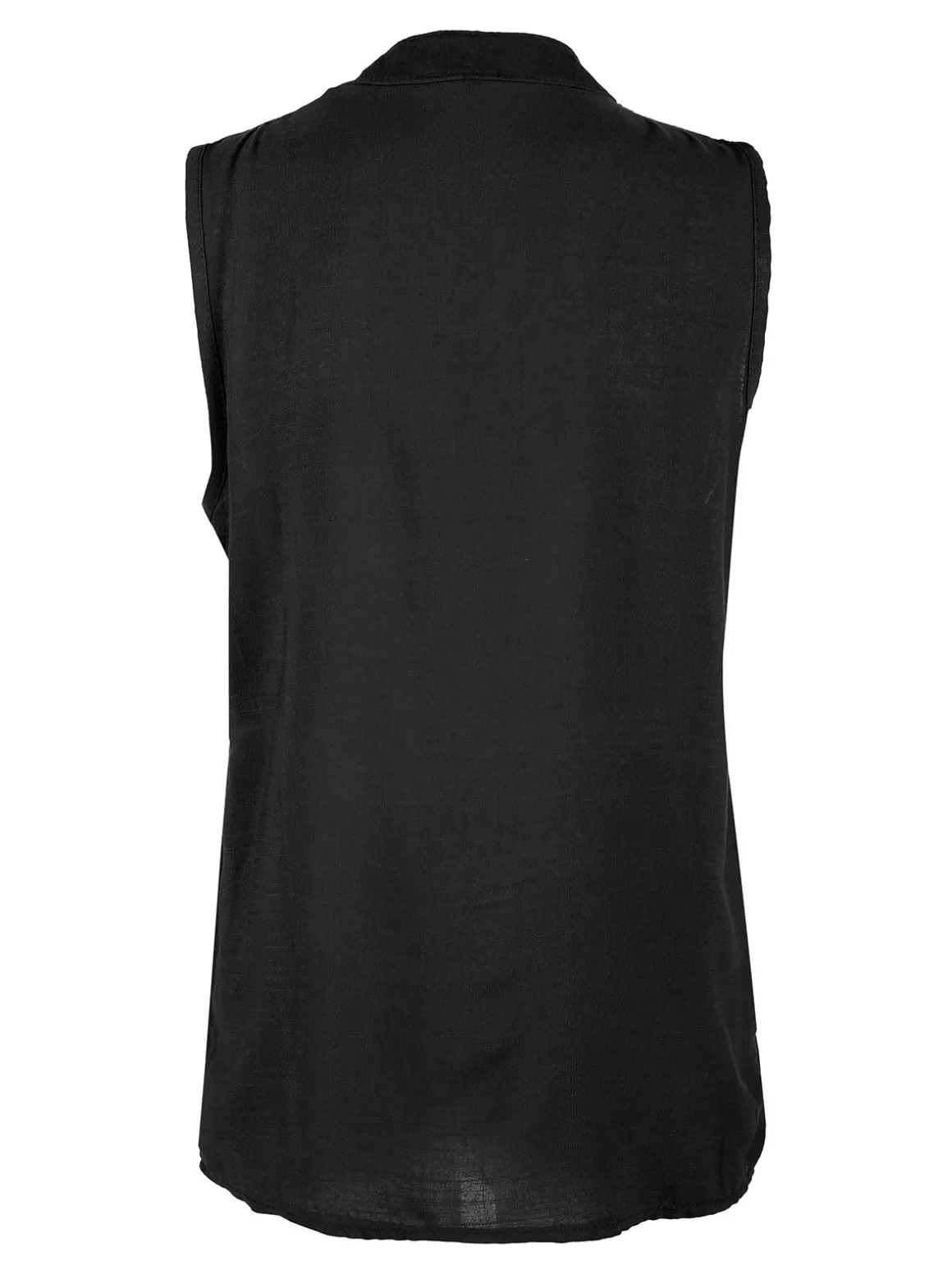Solada Top donna in viscosa con scollo a V - nero