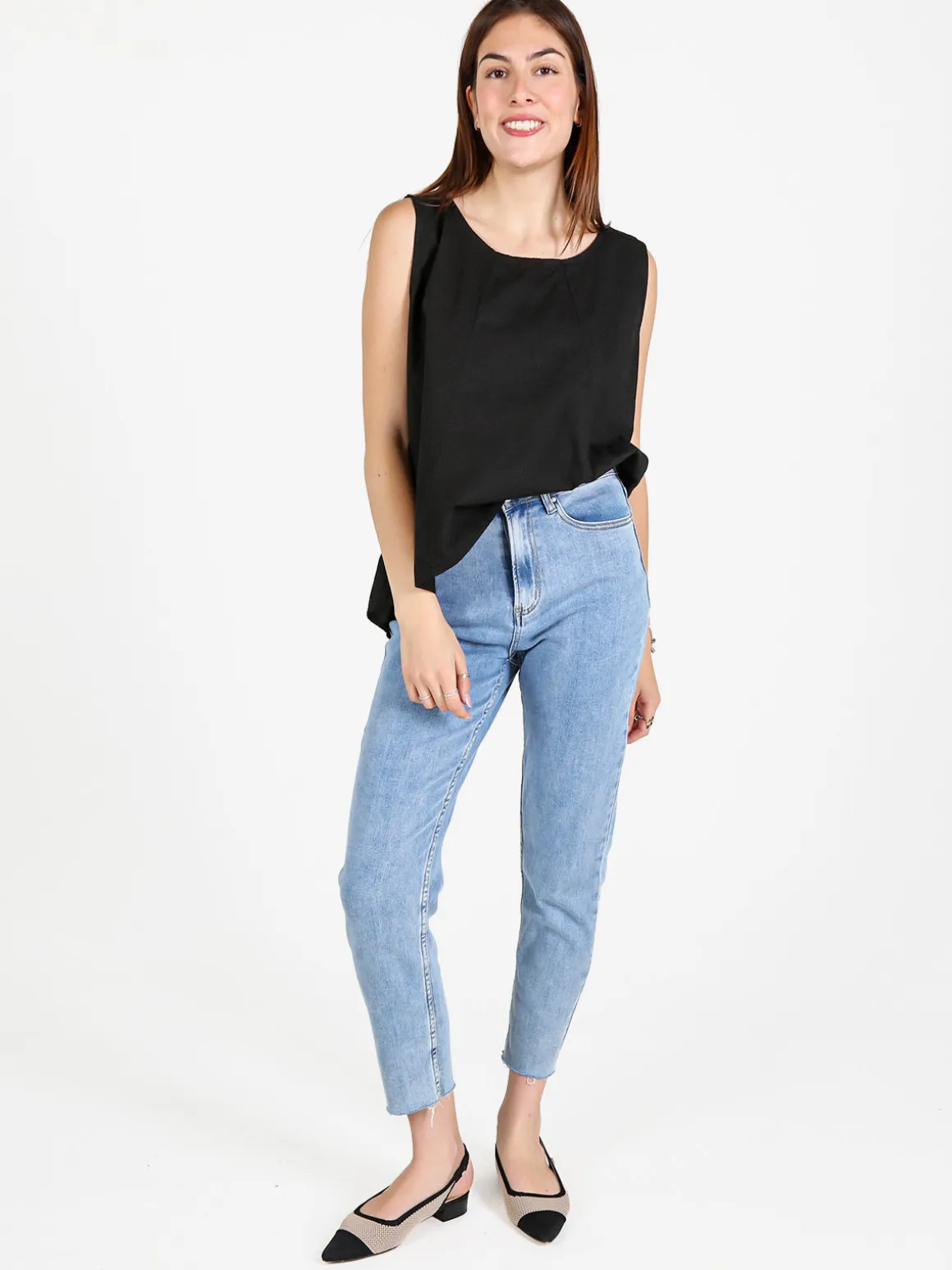 Solada Top donna oversize in cotone