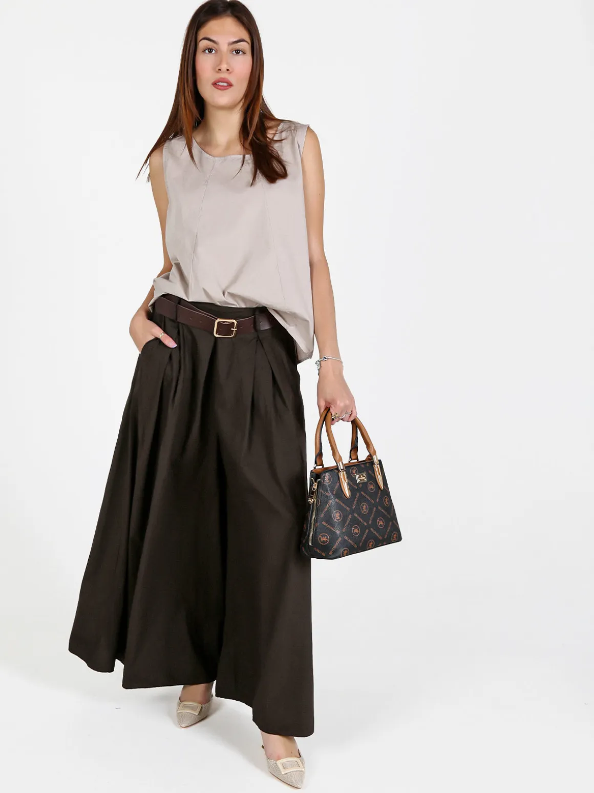 Solada Top donna oversize in cotone