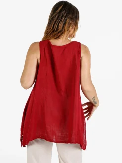 Solada Top donna oversize in cotone