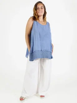 Solada Top donna oversize in cotone
