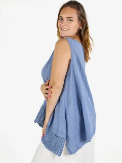 Solada Top donna oversize in cotone